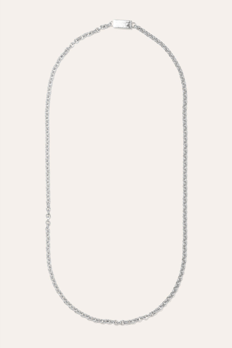 H21 - Platinum Plated Sterling Silver Necklace