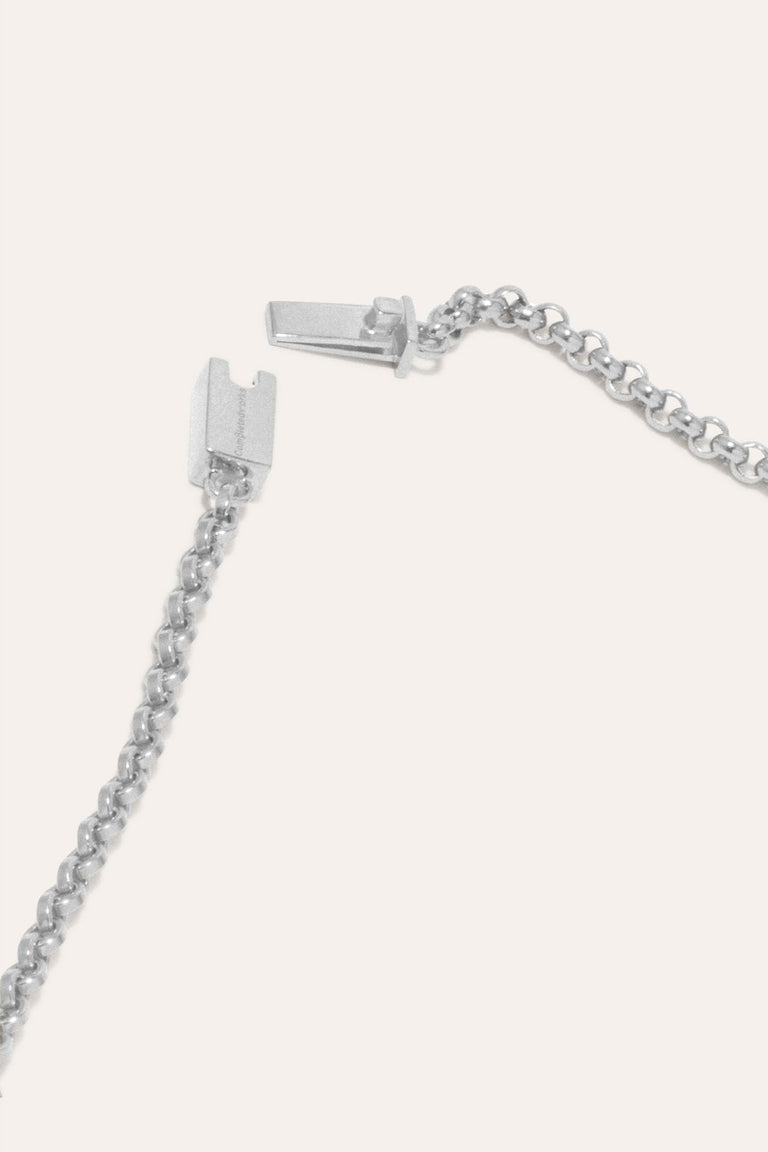 H21 - Platinum Plated Sterling Silver Necklace