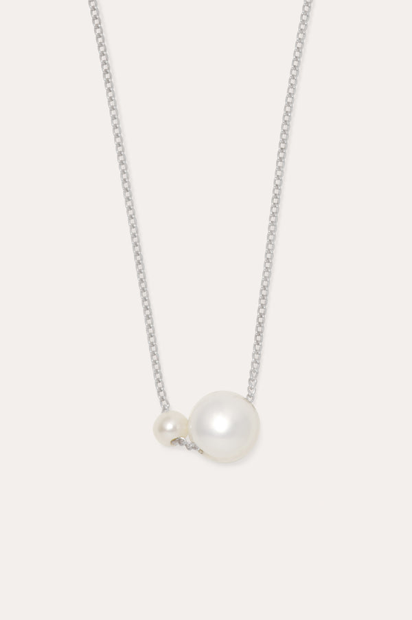 One [Blank] Can Change the World - Pearl and Recycled Silver Pendant