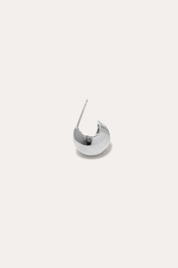 H39 - Boucle d'oreille plaquée platine