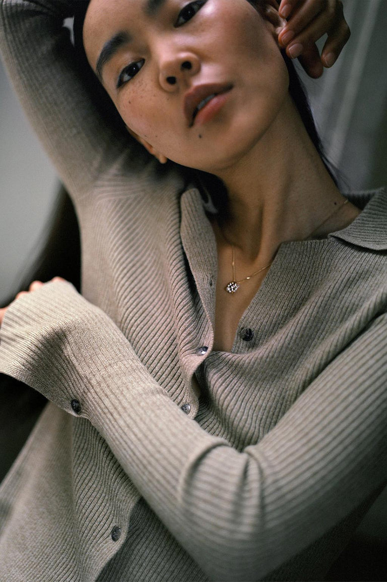 The Weight of Magical Thinking - Pearl and Zirconia Recycled Gold Vermeil Pendant