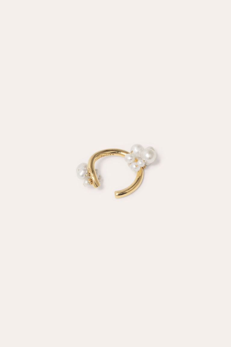 Surfacing - Pearl and Gold Vermeil Ear Cuff