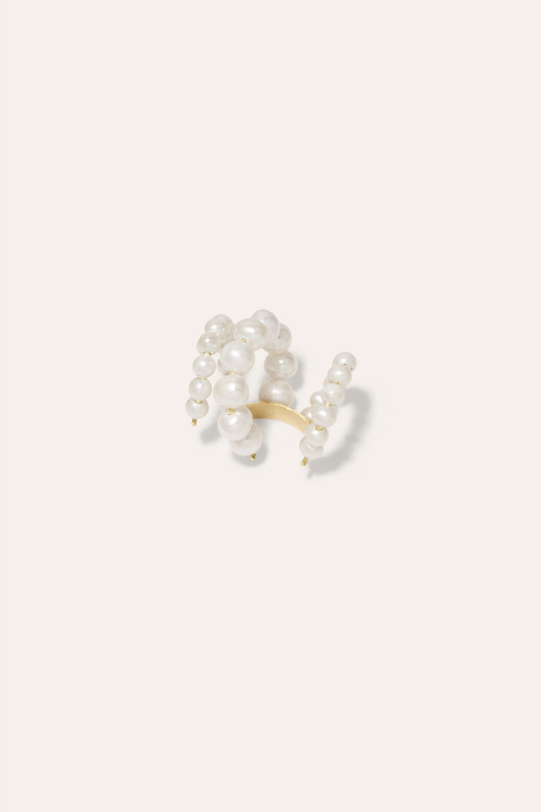 Emergence - Pearl and Gold Vermeil Ear Cuff
