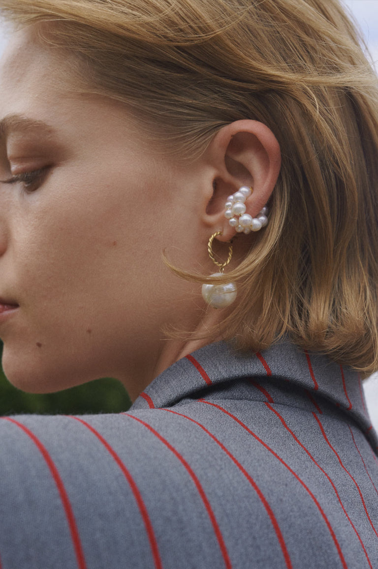 Best Mistake - Pearl and Recycled Gold Vermeil Ear Cuff