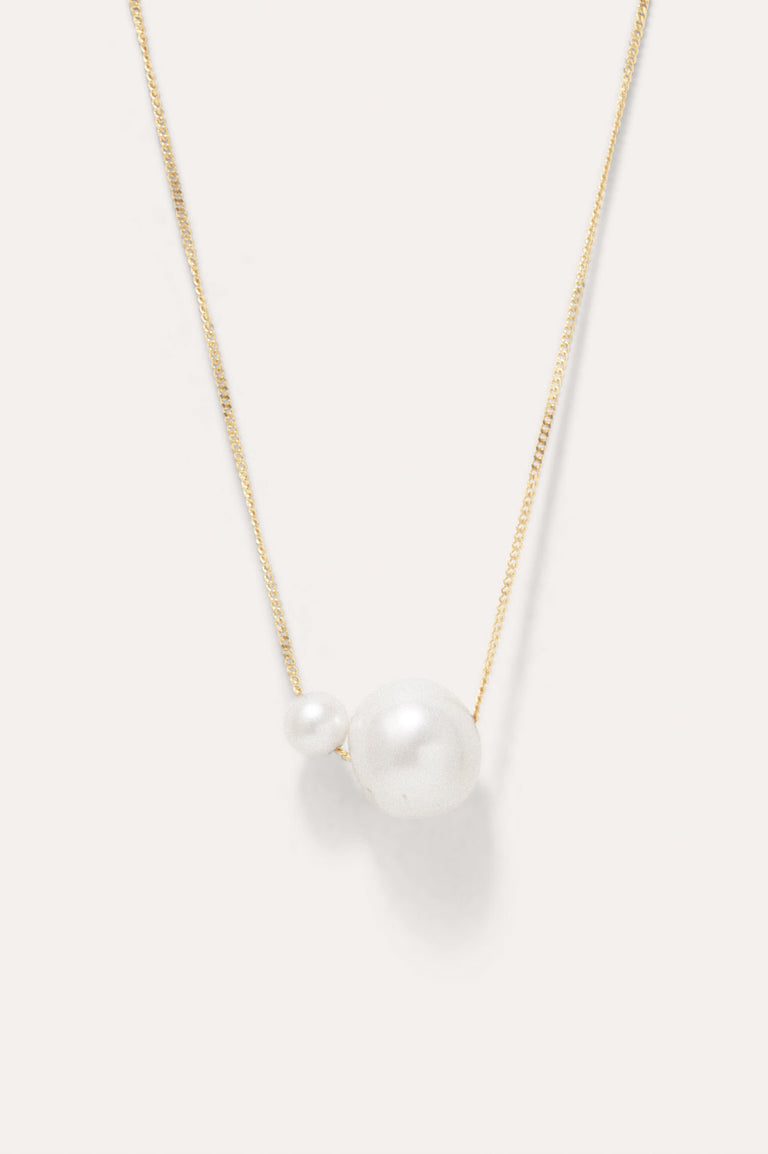 One [Blank] Can Change the World - Pearl and Recycled Gold Vermeil Pendant