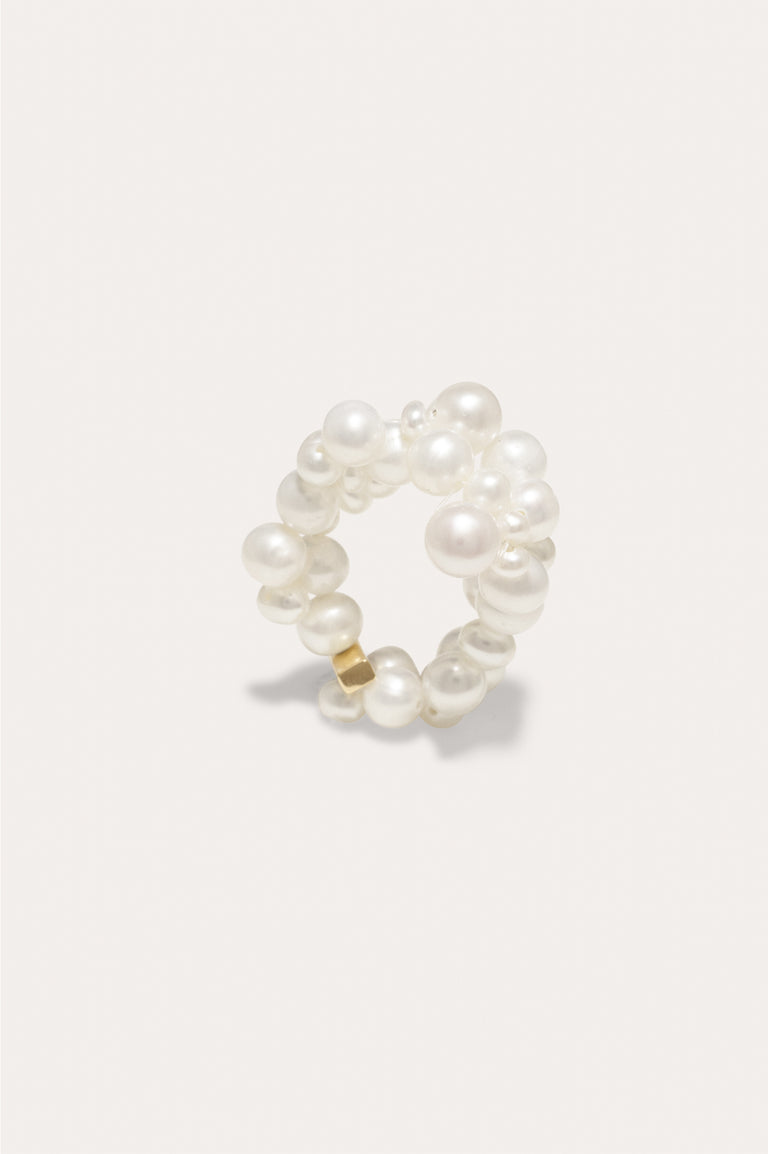 The Inevitable Husband - Freshwater Pearl and Gold Vermeil Ring