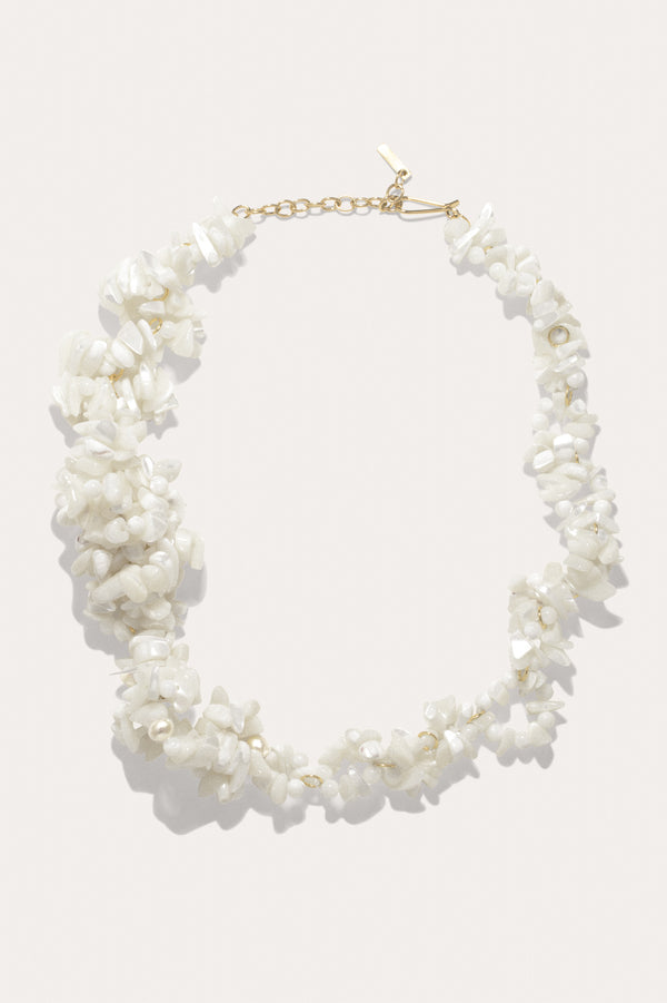 Le Ruisseau Changeant - Collier en Perles et Nacre Vermeil