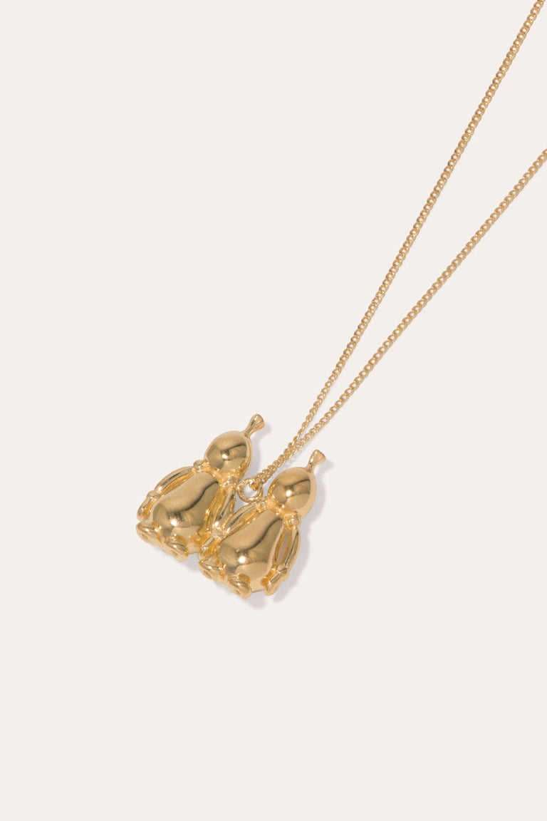 Pendentif plaqué or signe du zodiaque Gémeaux Classicworks™