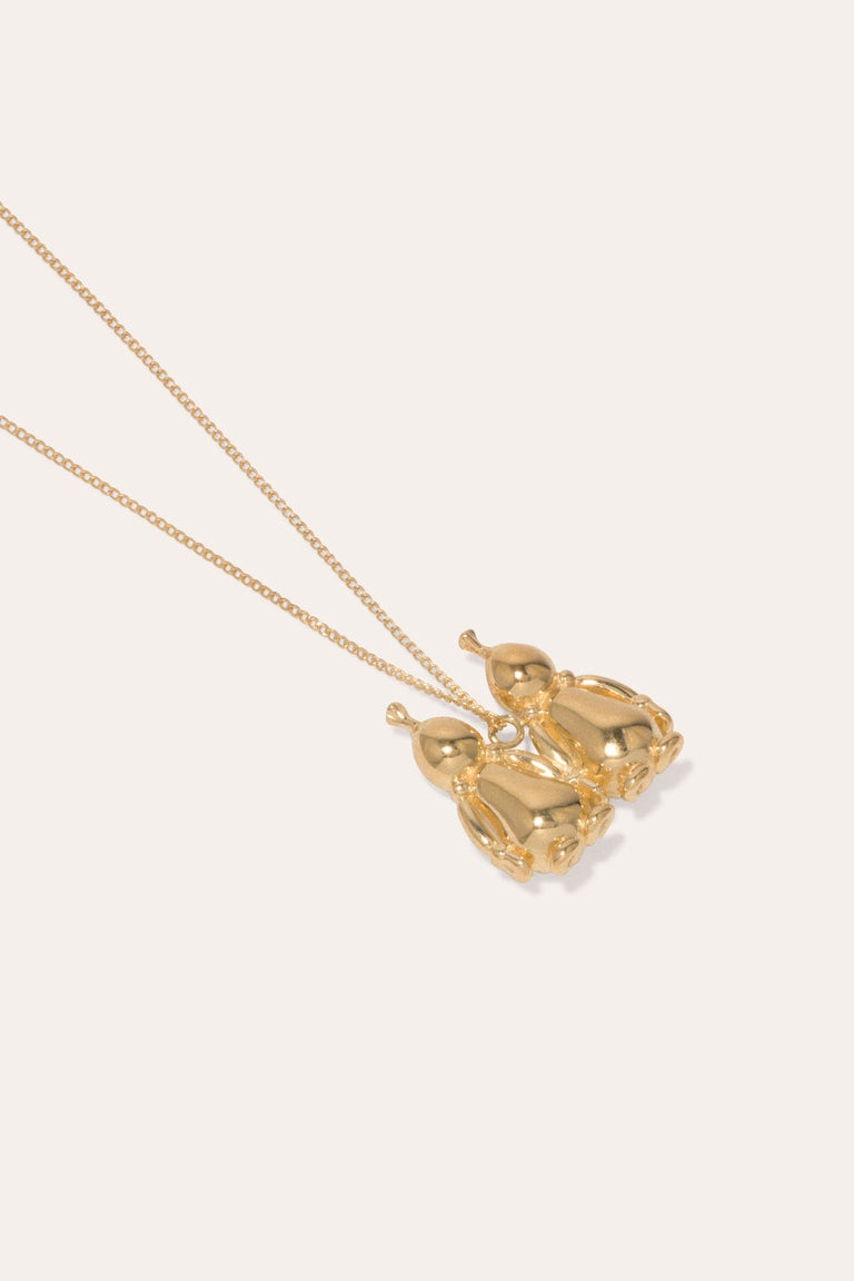Pendentif plaqué or signe du zodiaque Gémeaux Classicworks™