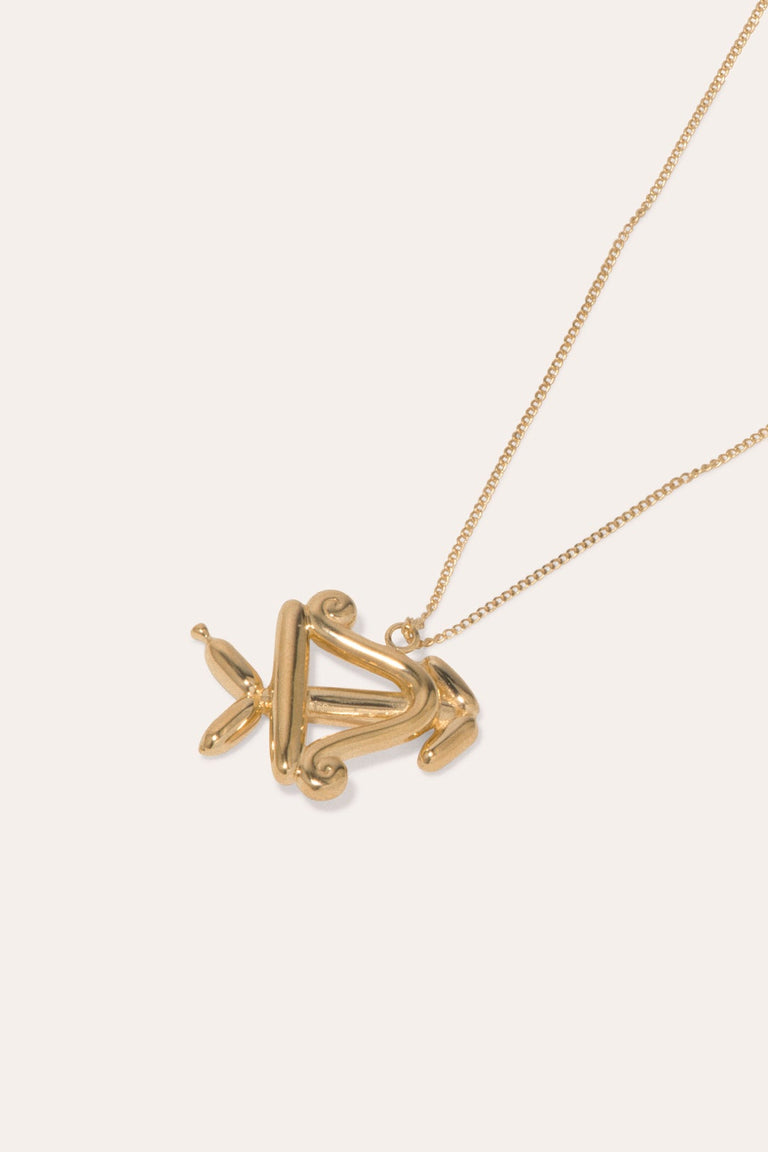 Pendentif plaqué or Classiworks™ à motif du Zodiaque Sagittaire