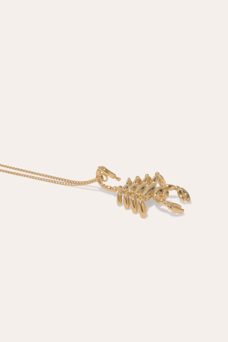 Pendentif plaqué or signe du zodiaque Scorpion Classicworks™