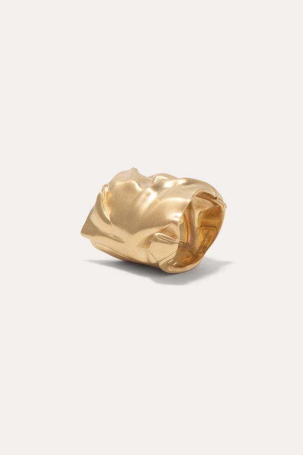 Crunched II : Crunched More - Bague en vermeil d'or recyclé