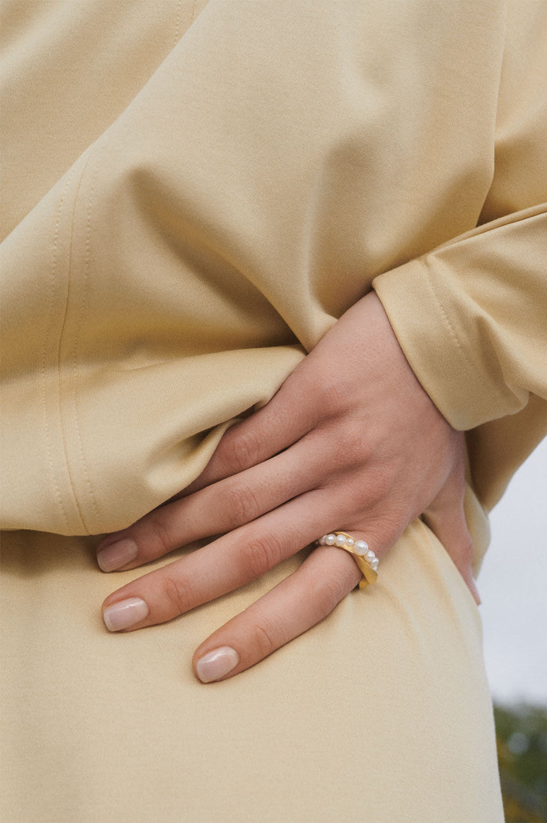 Drippity Drip - Bague en Perle et Vermeil Or Recyclé