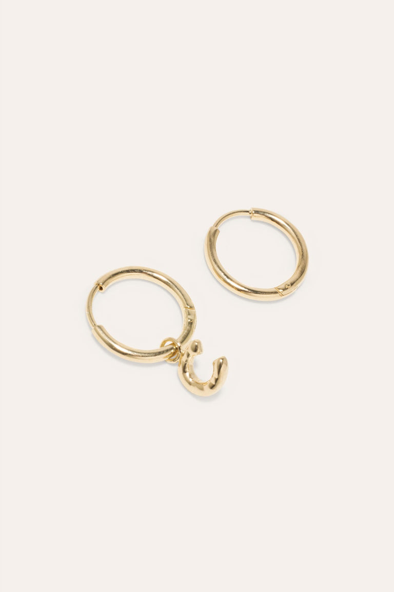 Classicworks™ C - Recycled Gold Vermeil Earrings