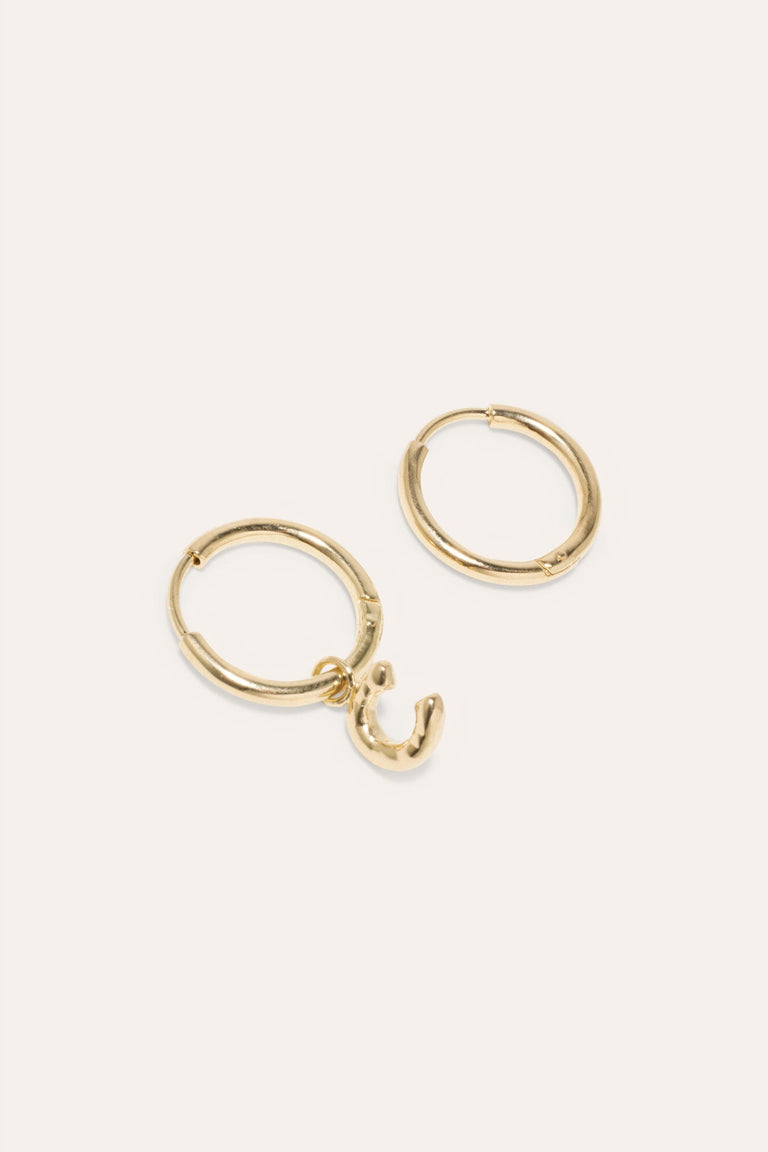 Classicworks™ C - Gold Vermeil Earrings