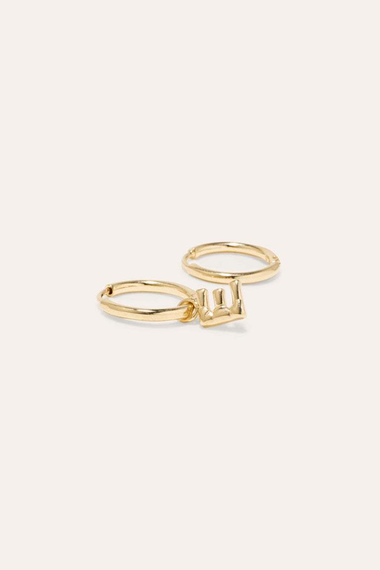 Classicworks™ E - Recycled Gold Vermeil Earrings