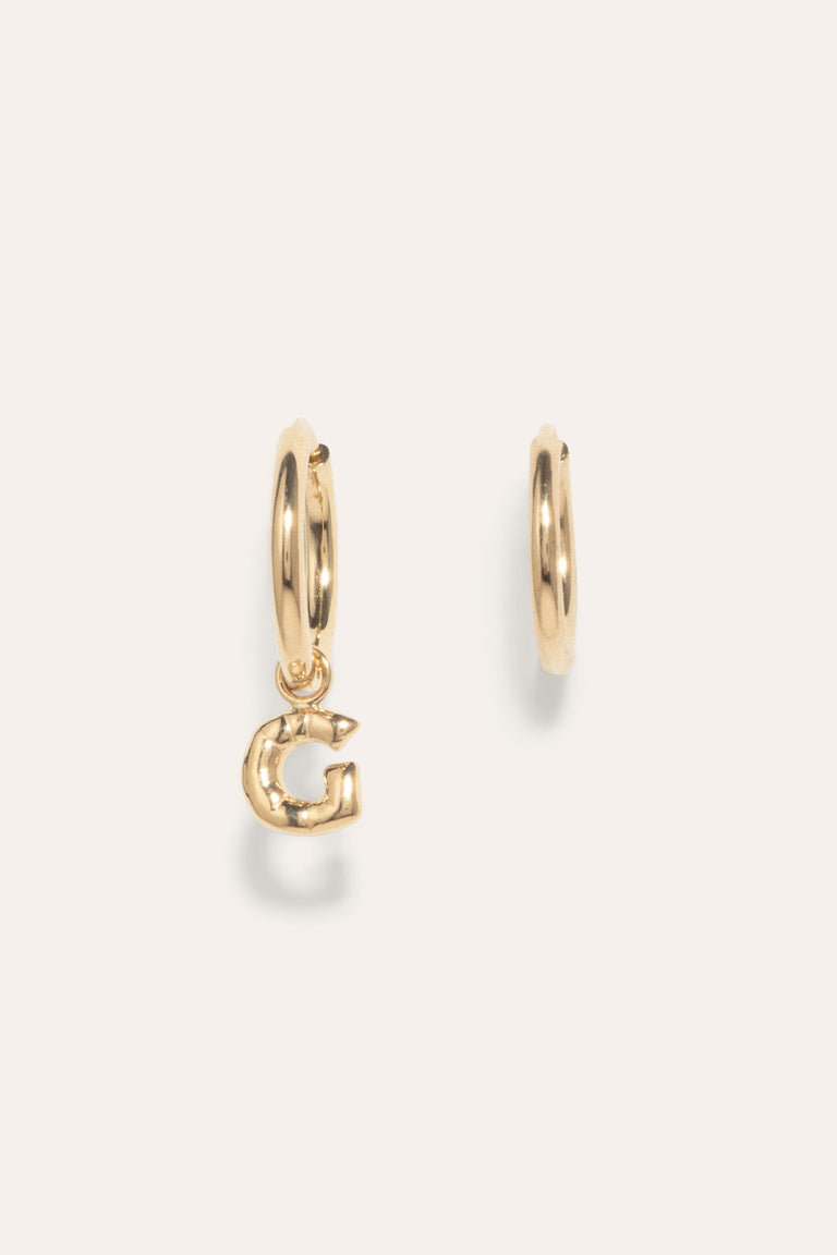 Classicworks™ G - Recycled Gold Vermeil Earrings