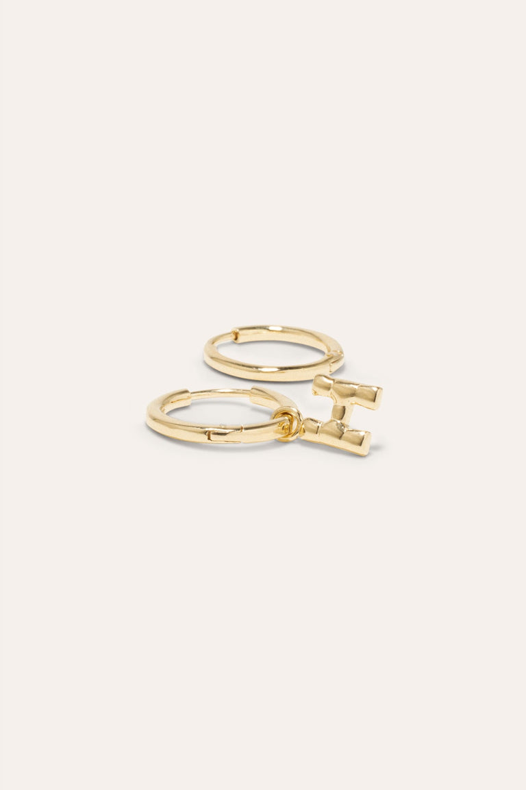 Classicworks™ H - Recycled Gold Vermeil Earrings