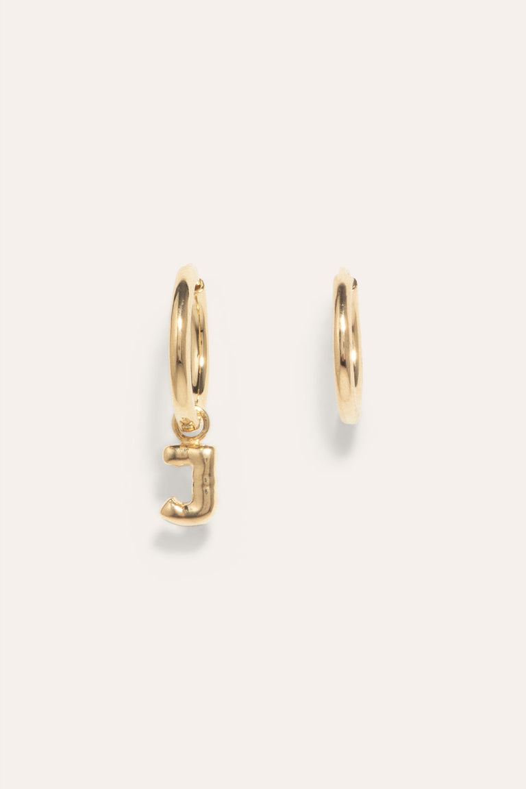 Classicworks™ J - Recycled Gold Vermeil Earrings
