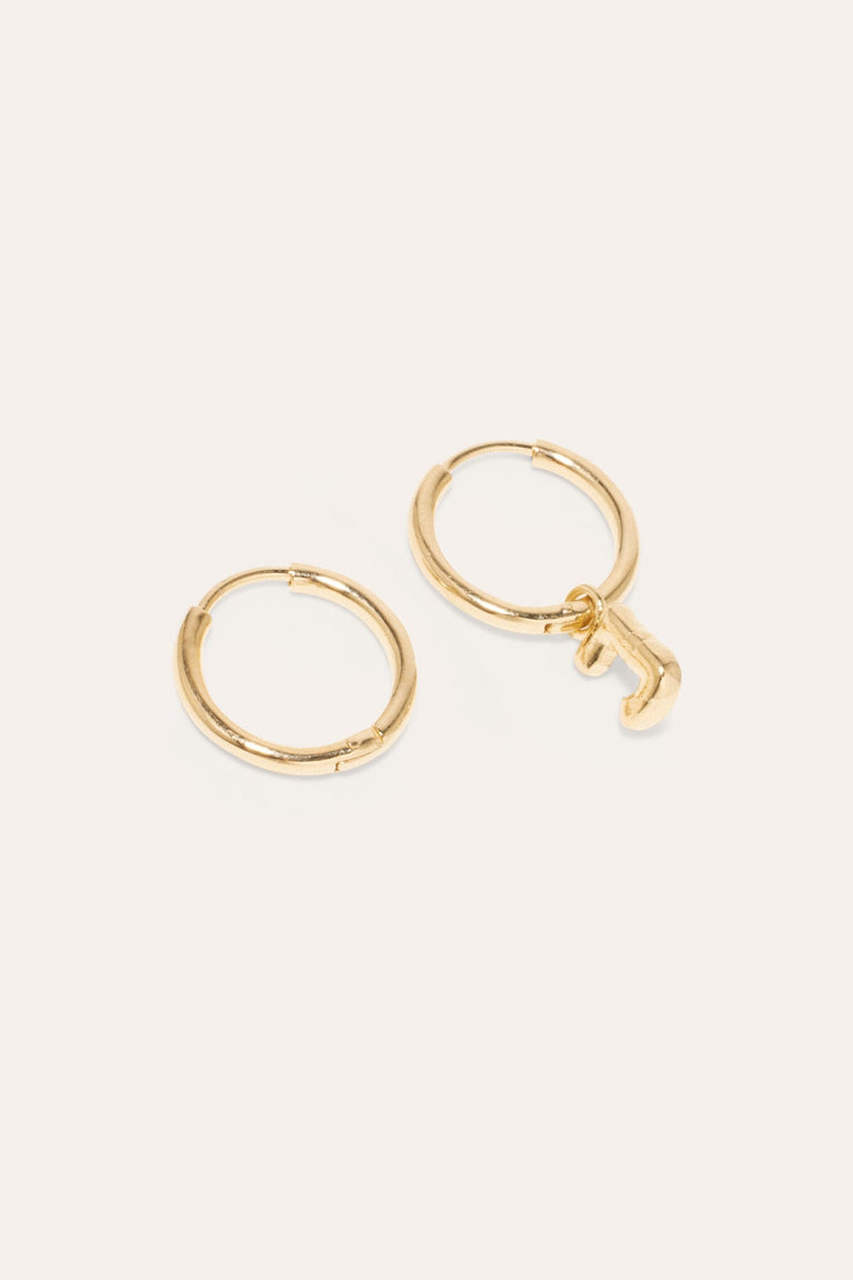 Classicworks™ J - Recycled Gold Vermeil Earrings