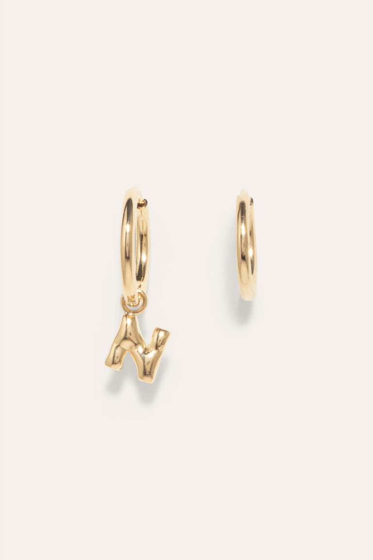 Classicworks™ N - Gold Vermeil Earrings