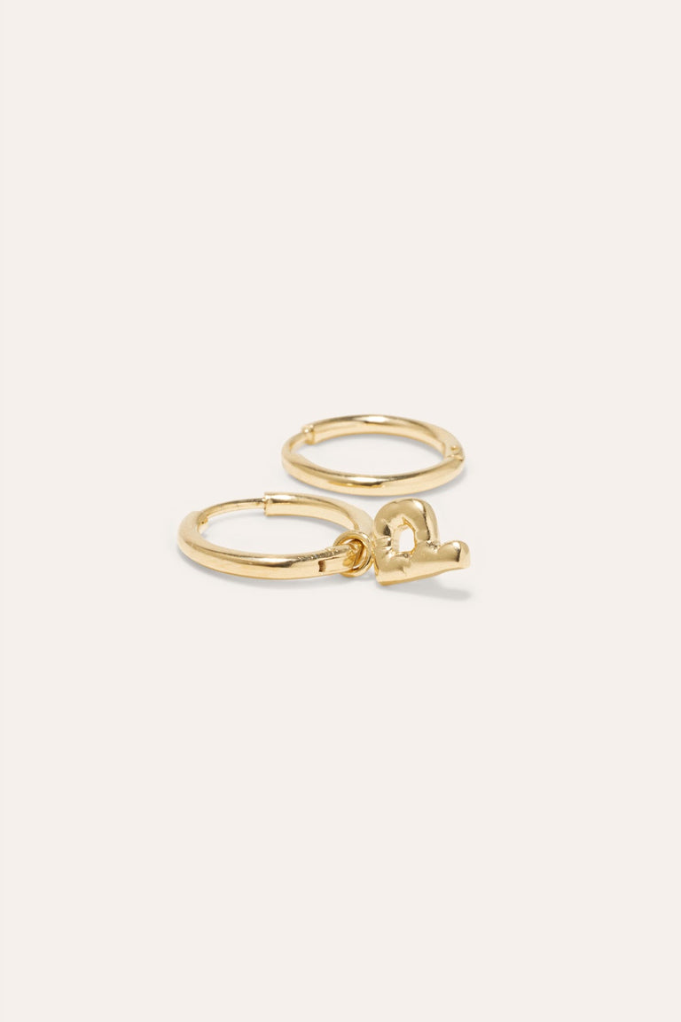 Classicworks™ P - Recycled Gold Vermeil Earrings