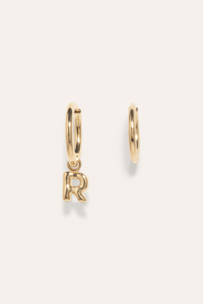 Classicworks™ R - Recycled Gold Vermeil Earrings