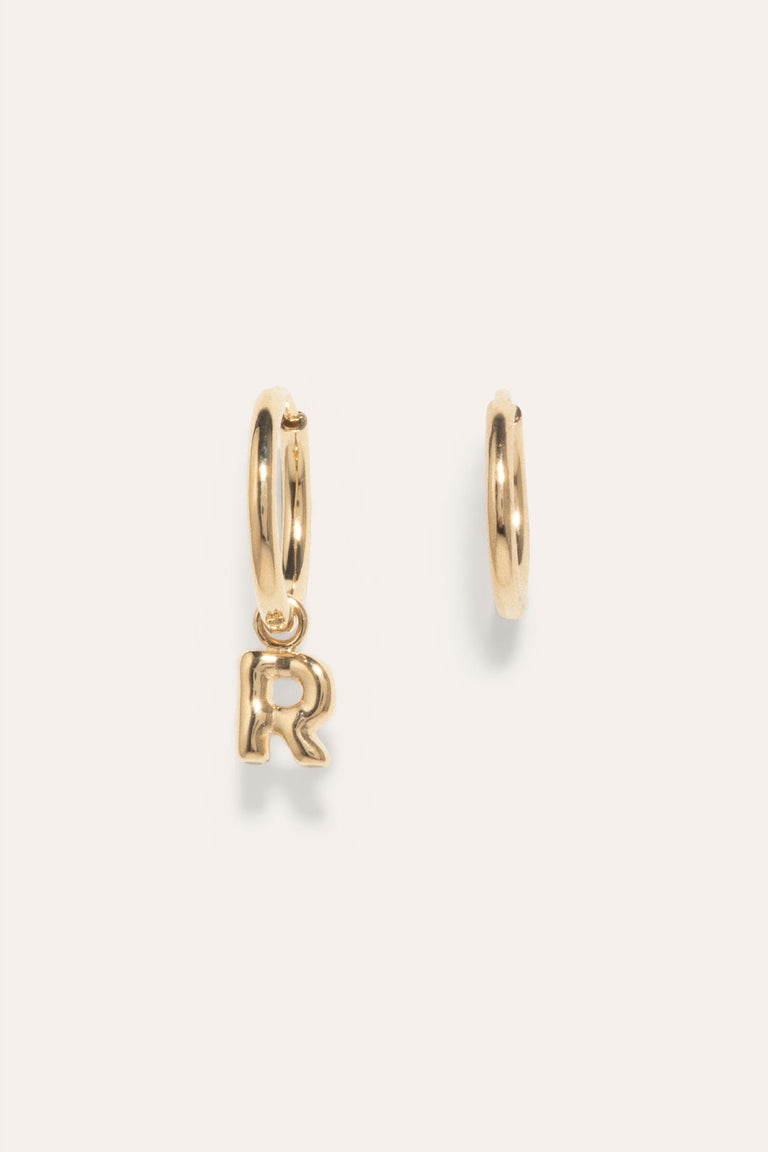 Classicworks™ R - Gold Vermeil Earrings
