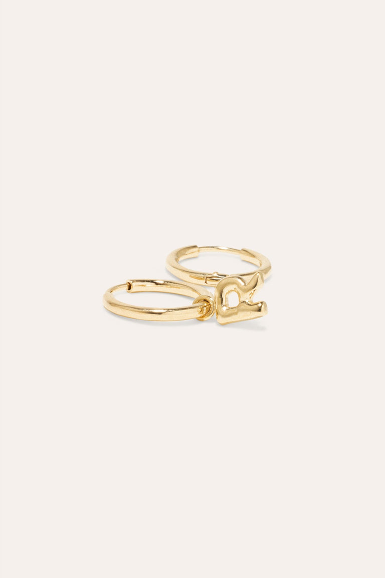 Classicworks™ R - Recycled Gold Vermeil Earrings