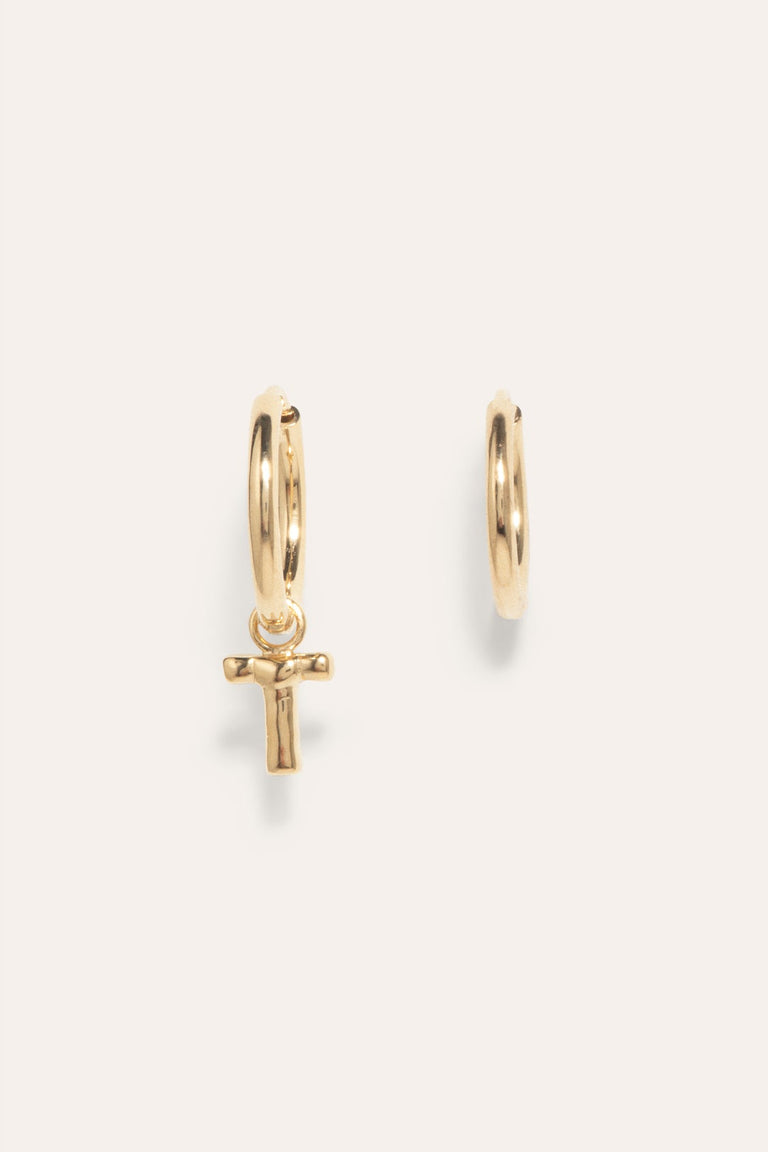 Classicworks™ T - Recycled Gold Vermeil Earrings