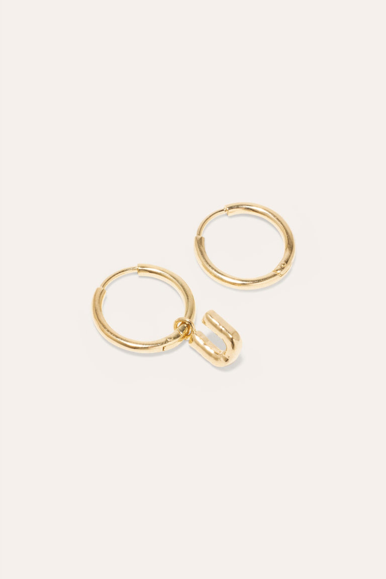 Classicworks™ U - Gold Vermeil Earrings