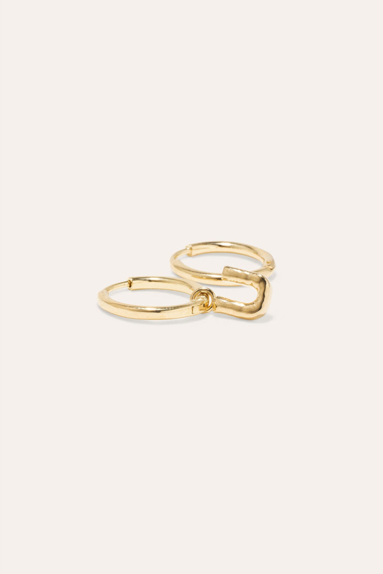 Boucles d'oreilles Classicworks™ U - Vermeil d'or recyclé