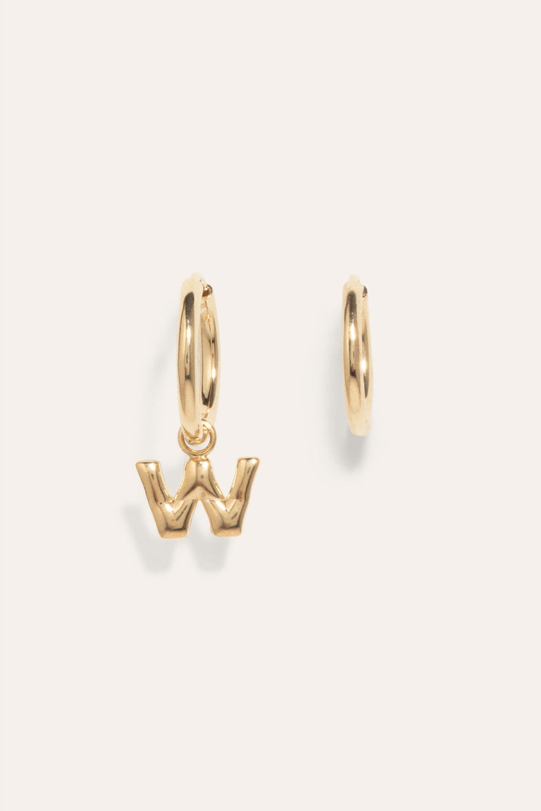 Boucles d'oreilles Classicworks™ W - Vermeil en or recyclé
