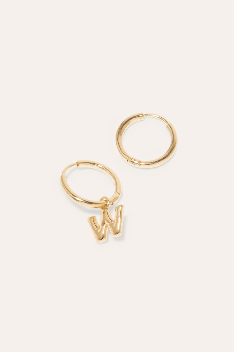 Boucles d'oreilles Classicworks™ W - Vermeil en or recyclé