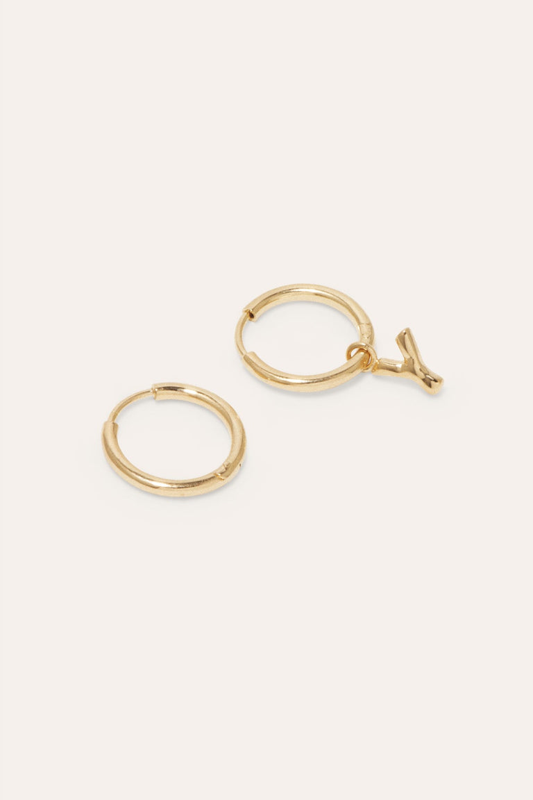Classicworks™ Y - Recycled Gold Vermeil Earrings