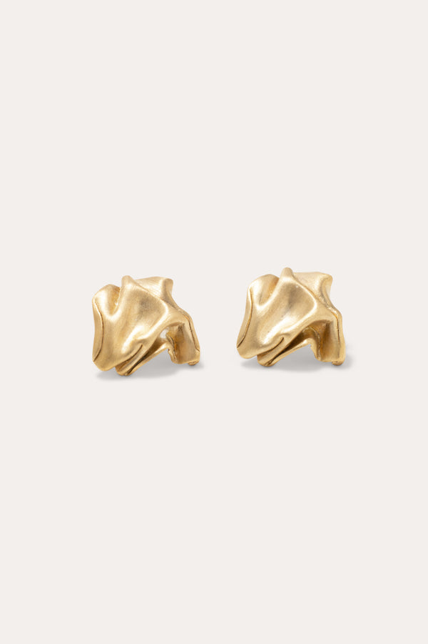 Boucles d'oreilles en vermeil d'or recyclé "Notsobig" Groundswell