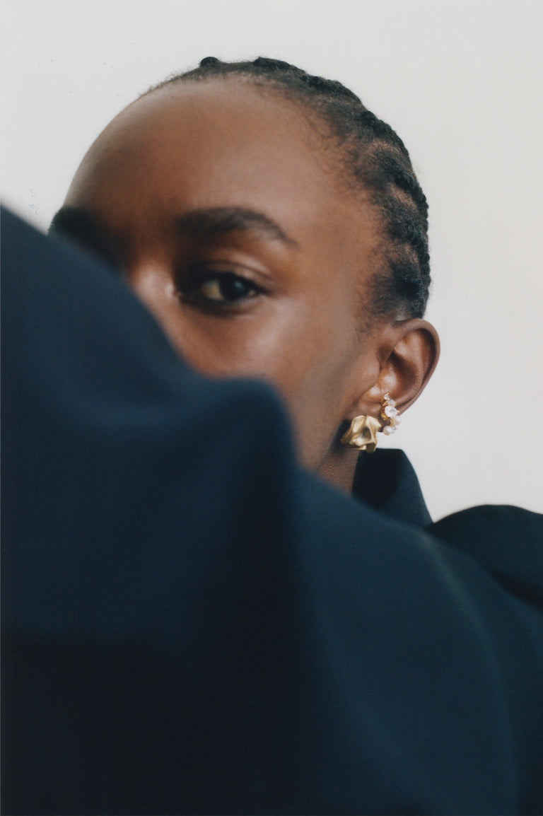 "Notsobig" Groundswell - Platinum Plated Earrings