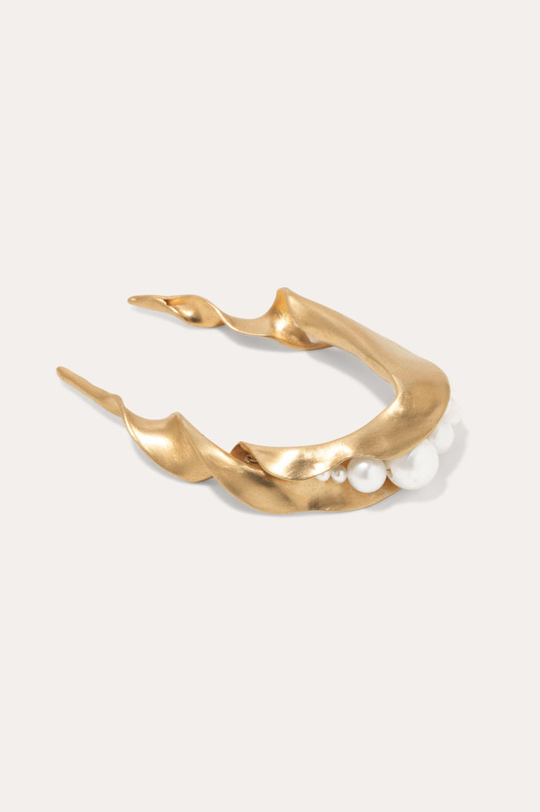Drippty Drip -  Pearl and Gold Plated Hair Pin