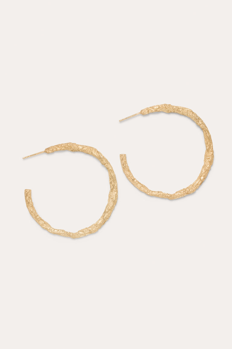 Foil – Boucles d'oreilles en vermeil d'or recyclé