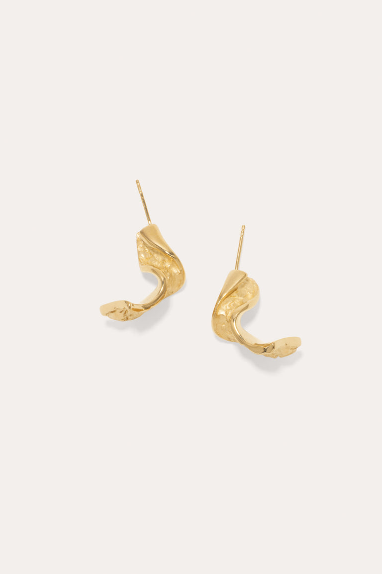 Boucles d'oreilles Ruban II - Vermeil en or recyclé