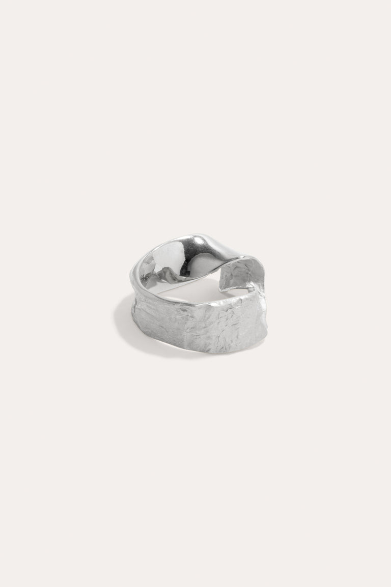 Ribbon II - Platinum Plated Ring
