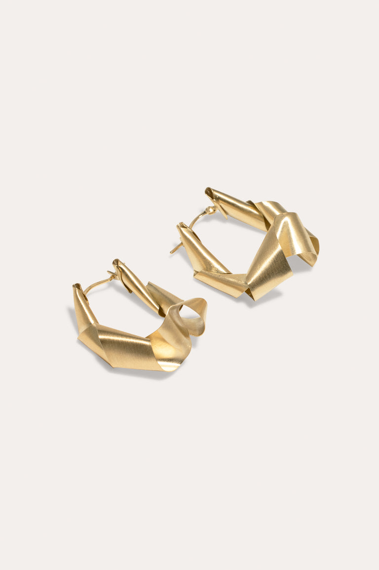 Déchiquetage - Boucles d'oreilles en Vermeil