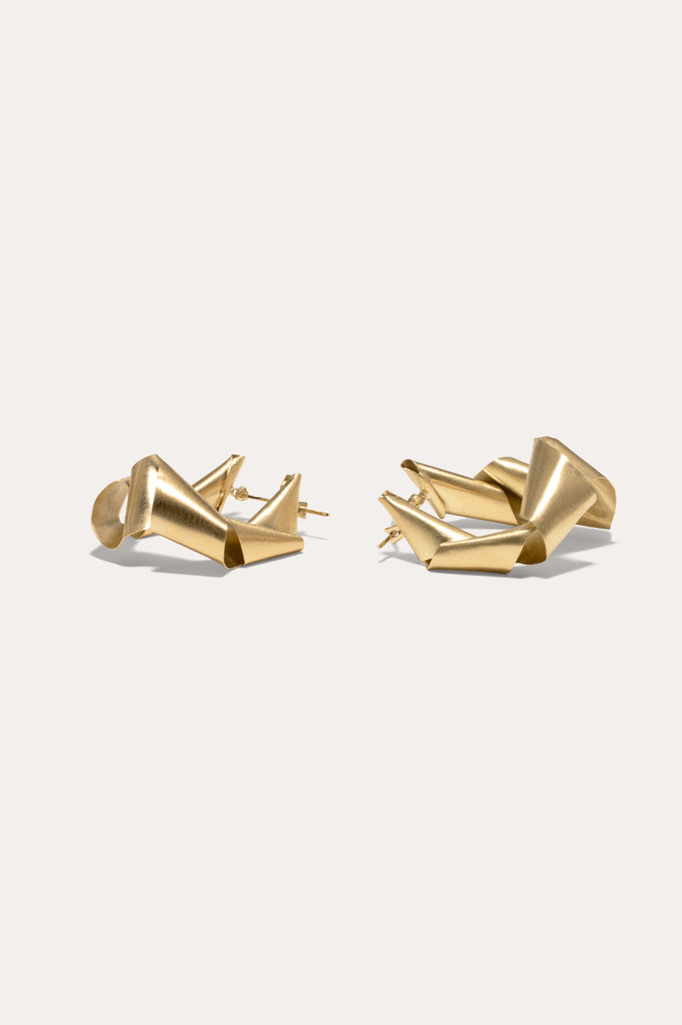 Déchiquetage - Boucles d'oreilles en Vermeil