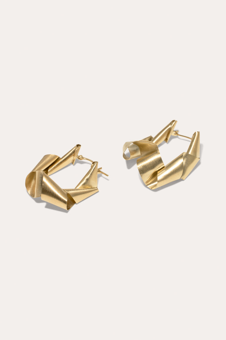 Déchiquetage - Boucles d'oreilles en Vermeil
