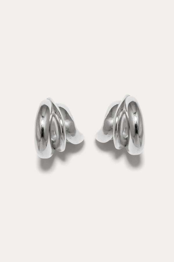 Dollop - Boucles d'oreilles en argent recyclé