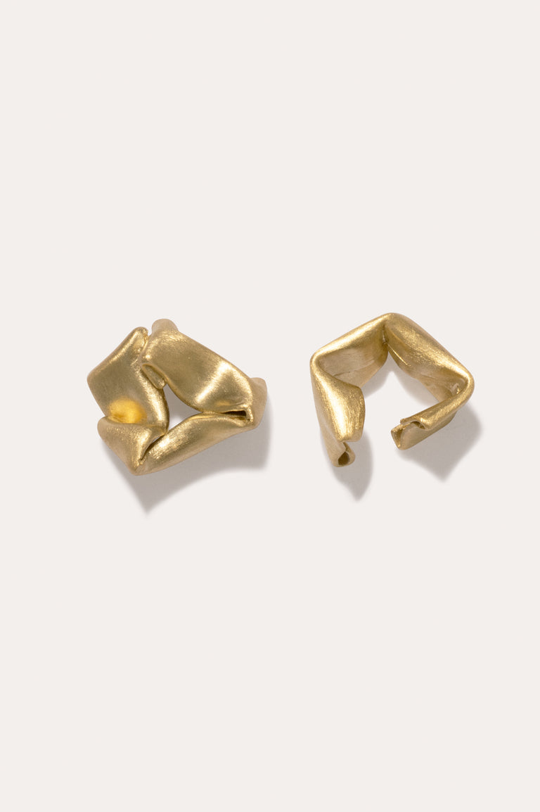 Tout le monde veut diriger le monde - Boucles d'oreilles en vermeil