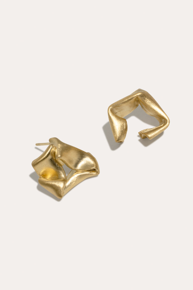 Tout le monde veut diriger le monde - Boucles d'oreilles en vermeil