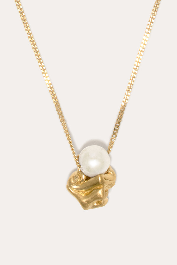 Pendentif "Notsobig" Crumple – Vermeil Perle et Or