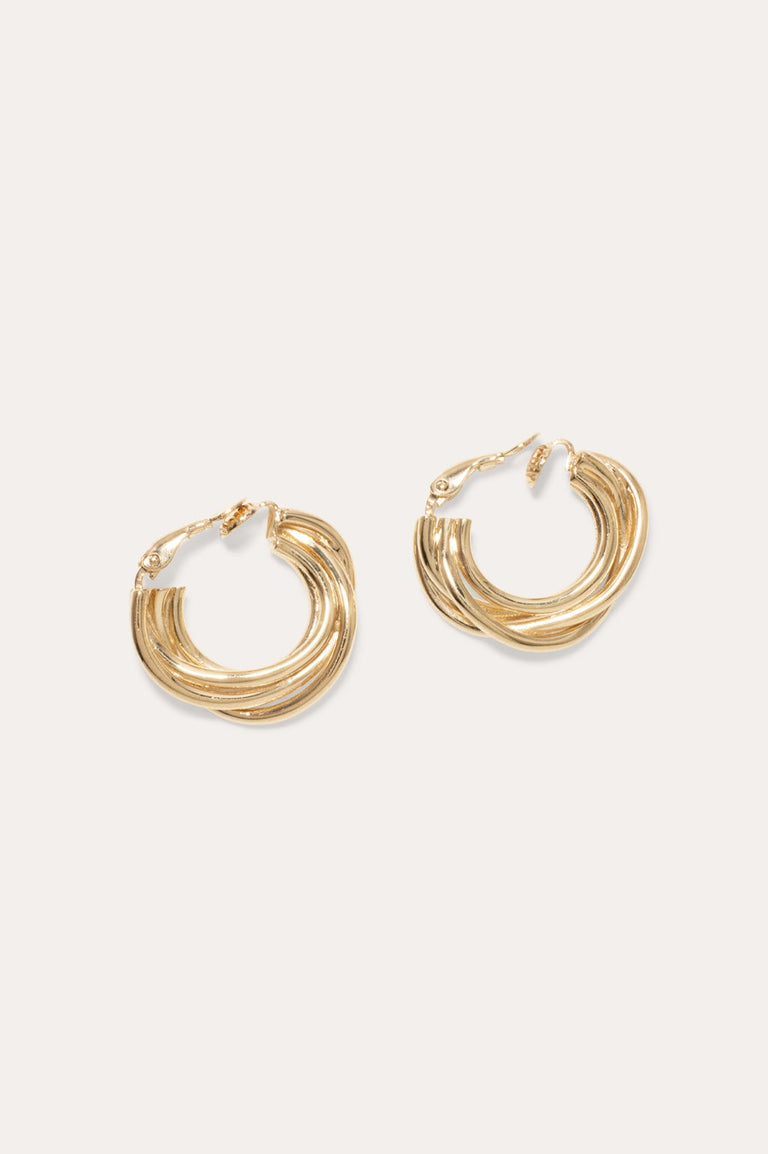 Encounter - Recycled Gold Vermeil Clip Earrings