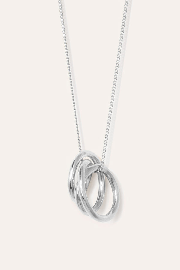 Pendentif Plaqué Platine - Flow